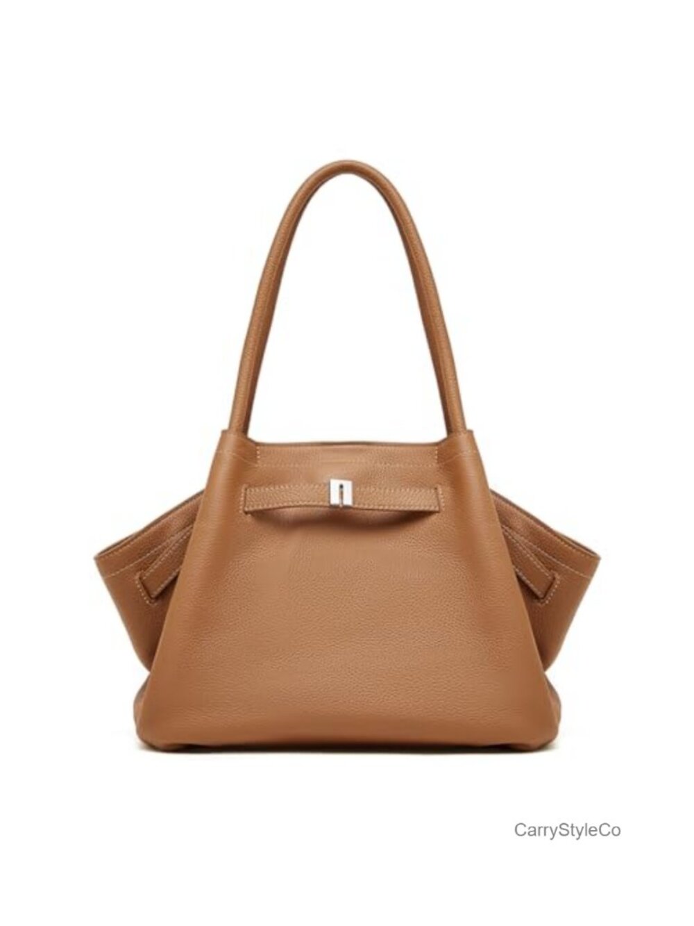 Genuine Leather Work Tote Bag for Women Magnetic Closure Spacious